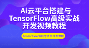 人工智能—Ai云平台搭建与TensorFlow高级实战开发视频教程 TensorFlow智能生态圈开发课程